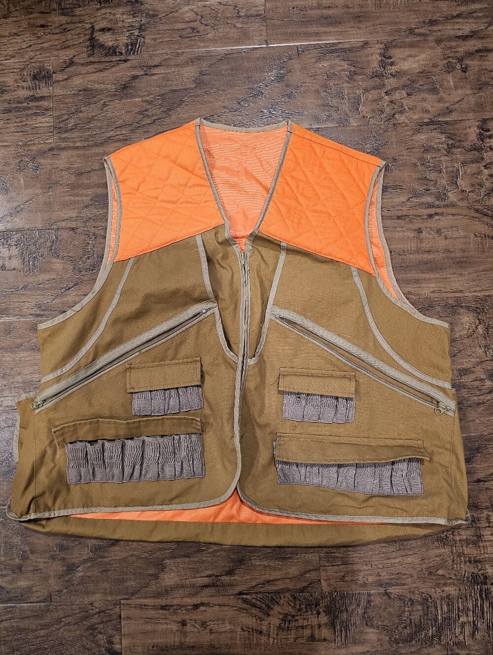 Orange and Brown Hunting Vest #hunting #outdoor